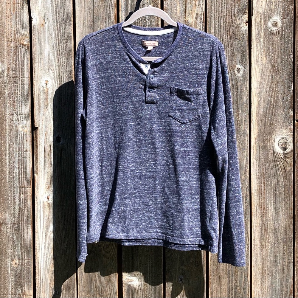 Cape Juby blue shirt top size small